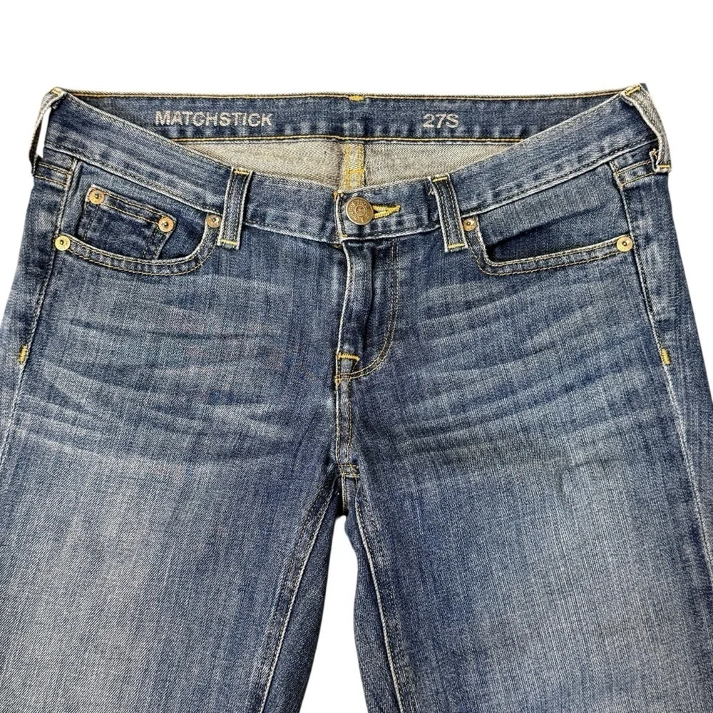 J. Crew Toothpick Straight Low Rise Blue Jeans Size 27S #1825